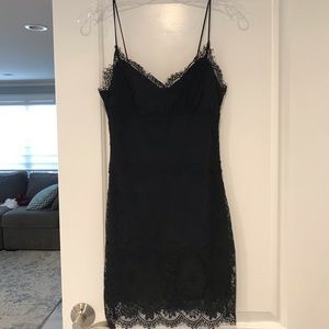 Top shop black lace summer sun dress small  NWT 4